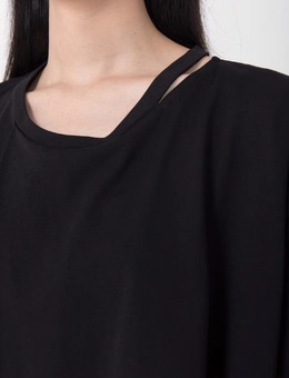 pre-order 連線登記款/ 不對稱缺口設計棉質上衣 三色黑白灰 連線價$1200 4282