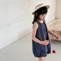溫特 Winter - 夏季韓版無袖短褲連身衣2色