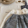 溫特 Winter - 女童夏季花邊棉麻7分褲2色_9