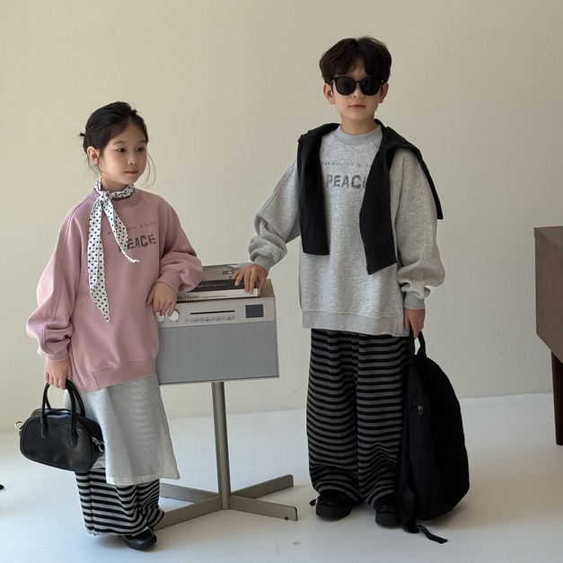 溫特 Winter - 韓版字母印花休閒圓領上衣-2色