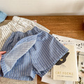 溫特 Winter - 韓版直條紋口袋印花褲裙2色_13