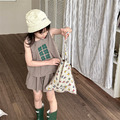 溫特 Winter - 夏季女童韓版套裝無袖上衣+褲裙2色_8