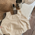 溫特 Winter - 夏季女童韓版套裝無袖上衣+褲裙2色_13