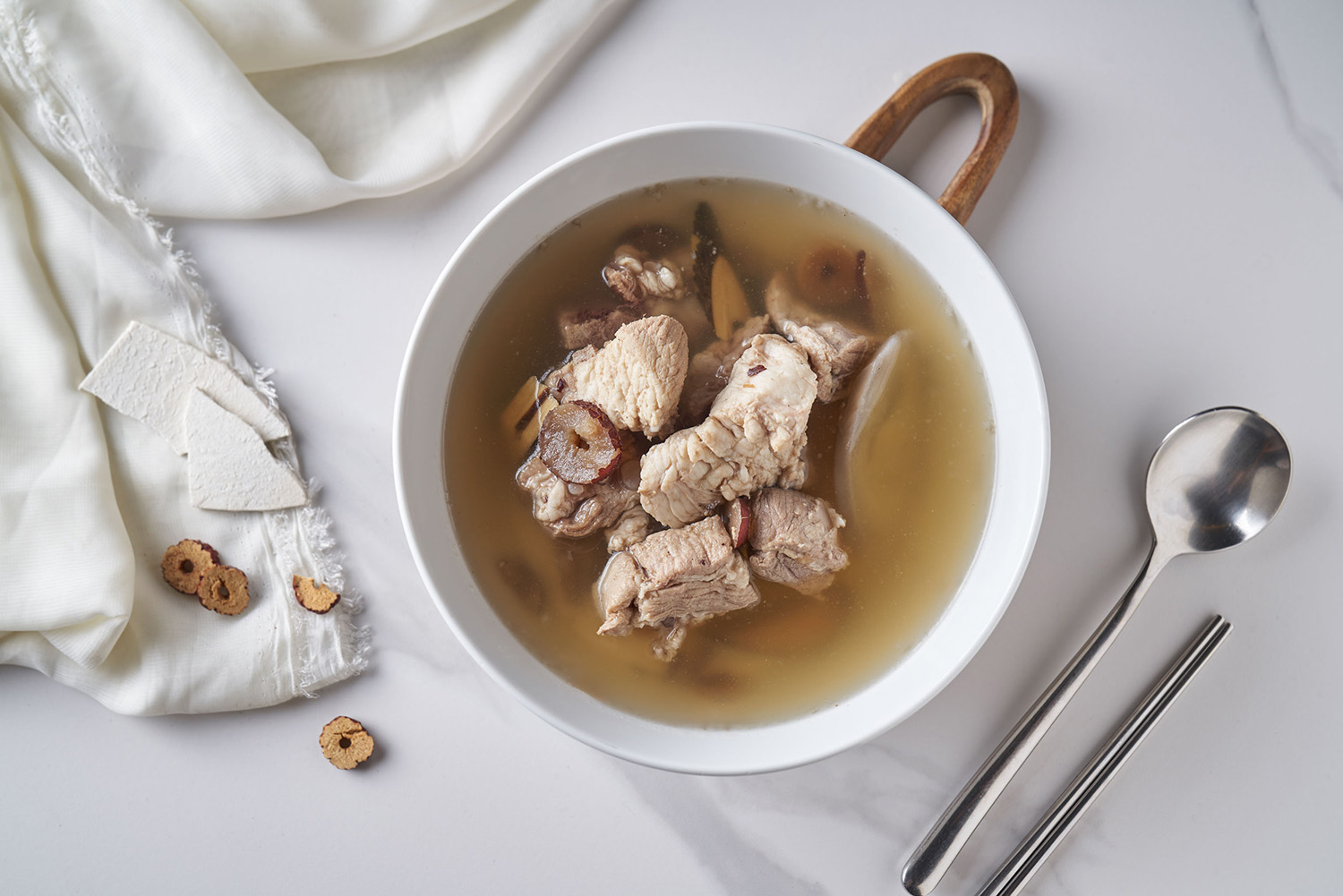 觀音淮山軟排燉盅｜降火滋養之湯 