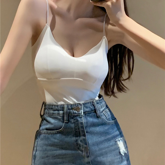 C022-299 雙帶V領罩杯內搭小可愛