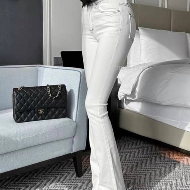 F0017 微喇叭牛仔長褲