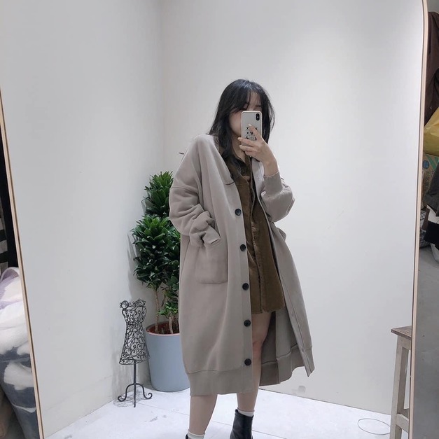 L100070內刷毛長版二袋外