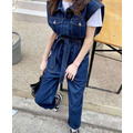 H0155 高級連身牛仔褲