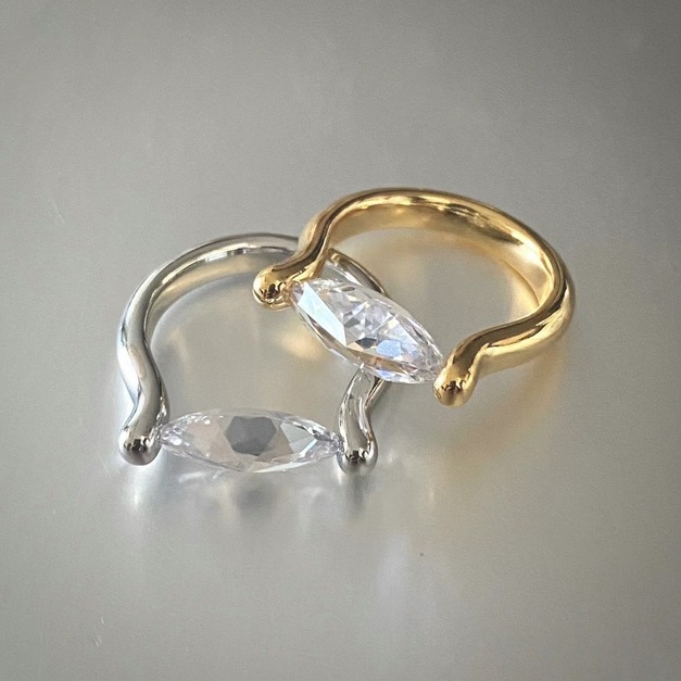 H0820180 設計款馬眼鋯石單鑽戒指