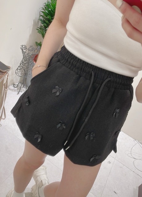 P200074 滿版蝴蝶結小香短褲