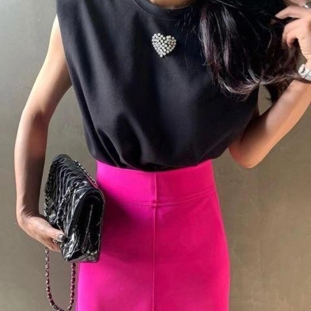 H0456 愛心釘珠上衣