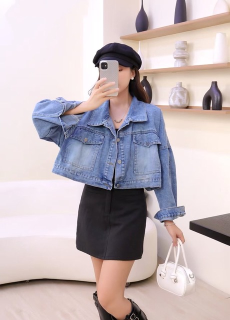 3086369 大口袋牛仔短外