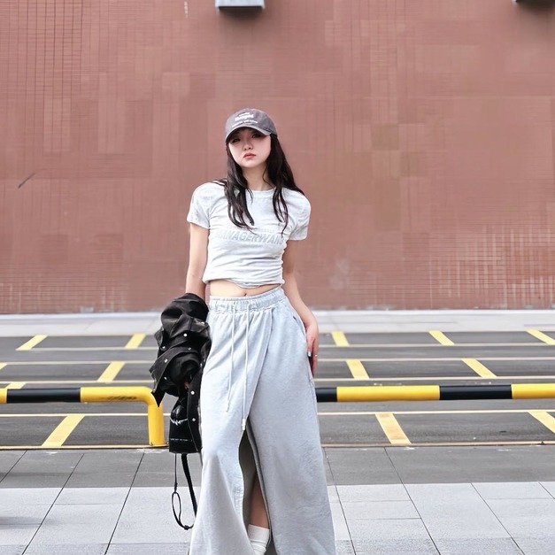 2686233 側叉口袋長裙