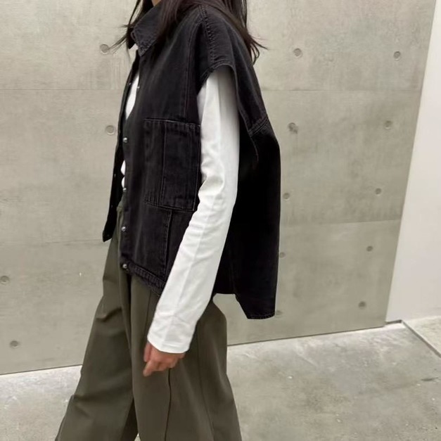 3286320 前短後長牛仔背