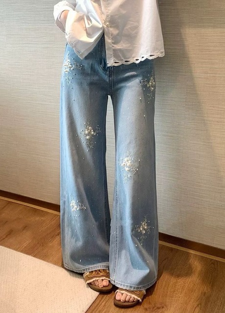 072705重工釘珠牛仔褲
