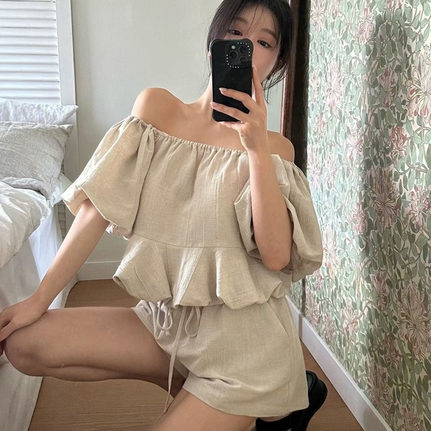 072811兩穿澎袖可愛套裝