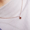 ＊限時優惠＊Hourrae荷萊【birthstone 誕生石】玫瑰金鎖骨鍊_1