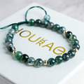 水晶能量手鍊【水草瑪瑙】平衡與療癒招財必備!_3