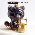 【Hourrae荷萊】富貴招財貓 水晶擺件 一桶金_3