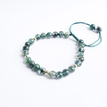 水晶能量手鍊【水草瑪瑙】平衡與療癒招財必備!
