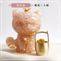 【Hourrae荷萊】富貴招財貓 水晶擺件 一桶金_2