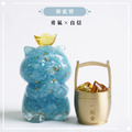 【Hourrae荷萊】獨家訂製 元寶招財貓 水晶擺件 一桶金_6