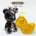 【Hourrae荷萊】招財好運晶熊 招財吊牌 水晶擺件 錢袋元寶組合_7
