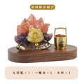 【Hourrae荷萊】開運九尾狐 一桶金 木座 水晶擺件_4