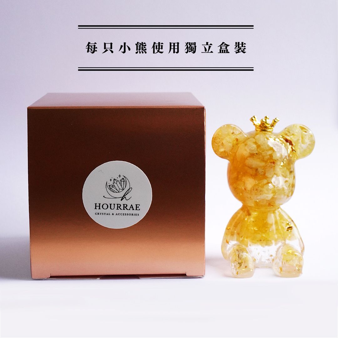 【Hourrae荷萊】招財好運晶熊 客製字母+誕生石 水晶擺件- 黃水晶|招財x聚財 (商品須預購約12/26號開始出貨) 13 40f132b6f3b78ef0f7b46b89e479a831