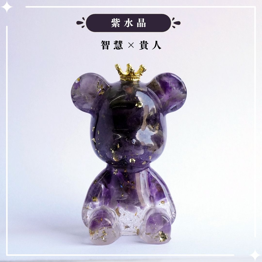 【Hourrae荷萊】招財好運晶熊 客製字母+誕生石 水晶擺件- 黃水晶|招財x聚財 (商品須預購約12/26號開始出貨) 6 44dbd39a7c1c759c579e55e04b87493e