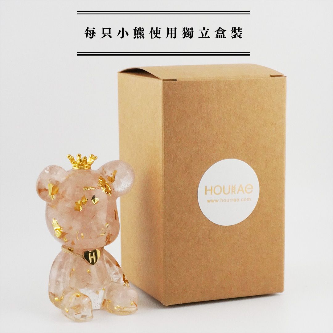 【Hourrae荷萊】招財好運晶熊 客製愛心字母 水晶擺件 13 3673676cb2d3b60c119681c11b9650af