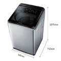 國際牌Panasonic 智能聯網變頻系列 直立式溫水洗衣機NA-V170NMS-S_1