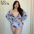 歐美暈染感三件式比基尼泳衣【W18003】