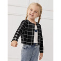 大格紋黑白小外套_2