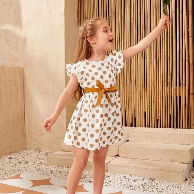 波斯卡圓點俏皮洋裝