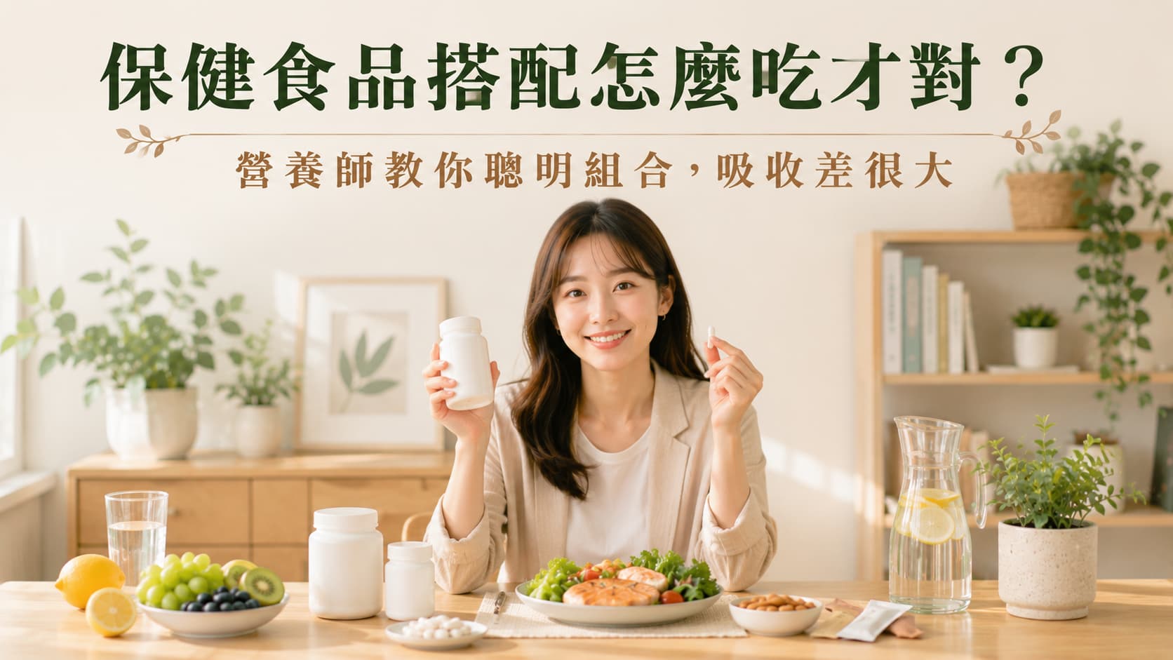 保健食品搭配怎麼吃才對？營養師教你聰明組合，吸收差很大