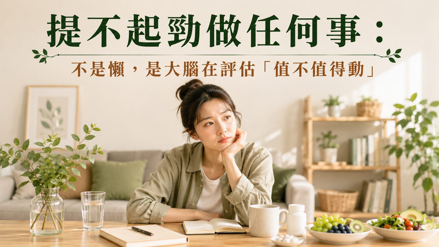 提不起勁做任何事：不是懶，是大腦在評估「值不值得動」