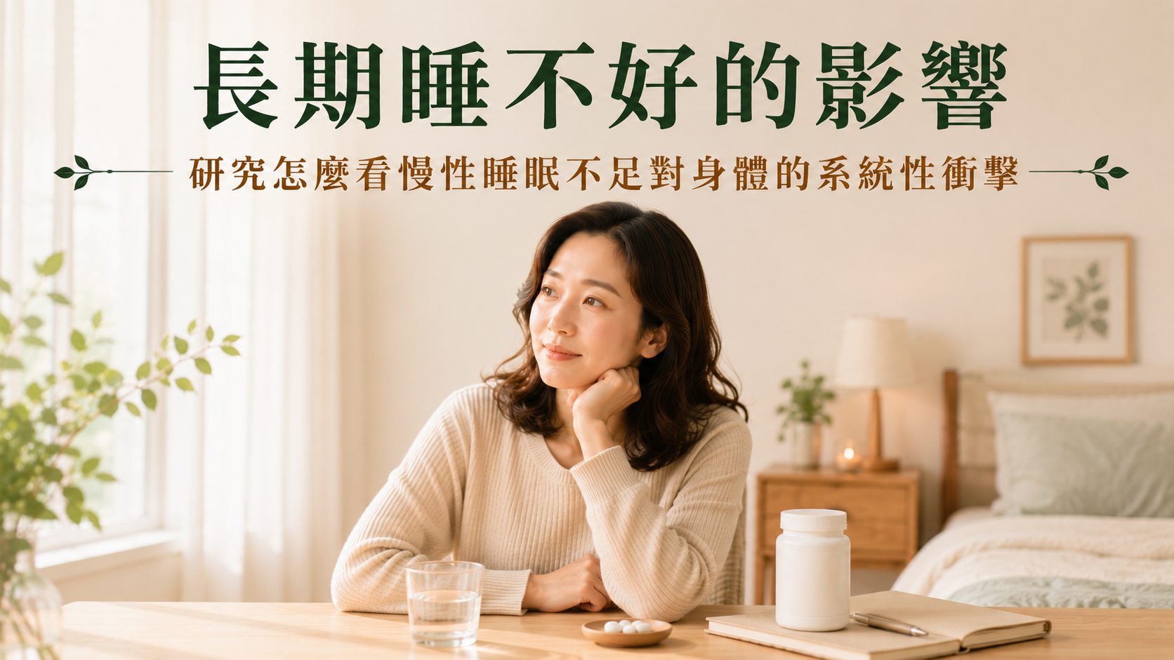 長期睡不好的影響：研究怎麼看慢性睡眠不足對身體的系統性衝擊