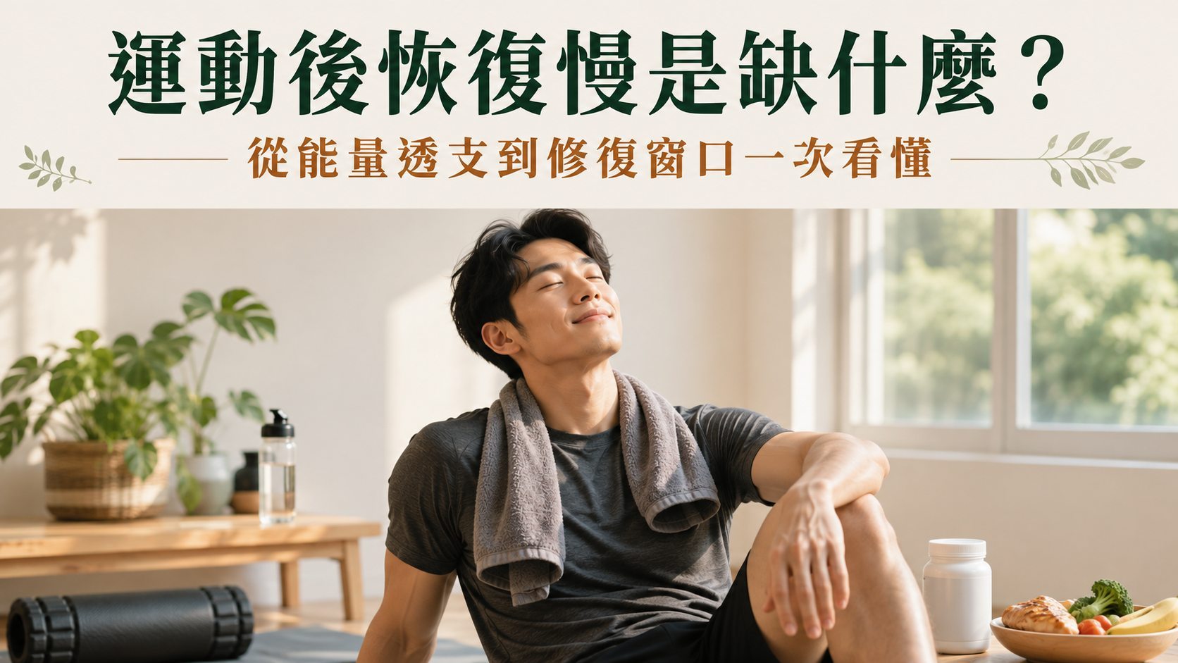 運動後恢復慢是缺什麼？從能量透支到修復窗口一次看懂