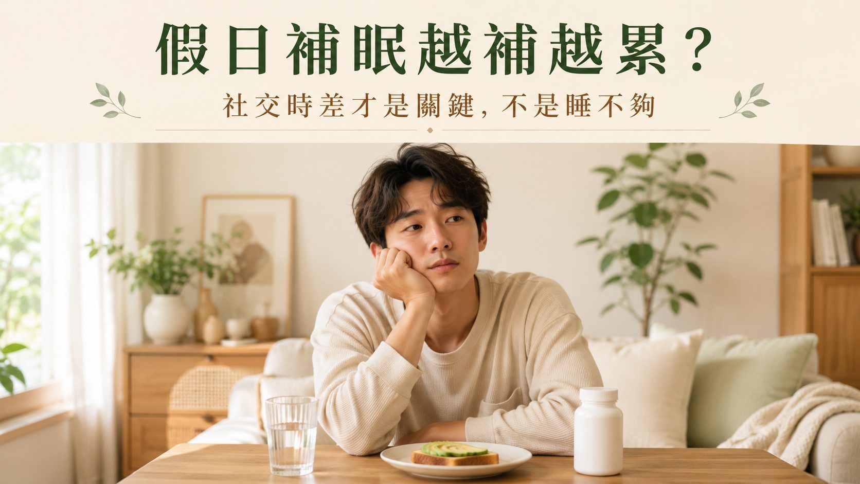 假日補眠越補越累？社交時差才是關鍵，不是睡不夠