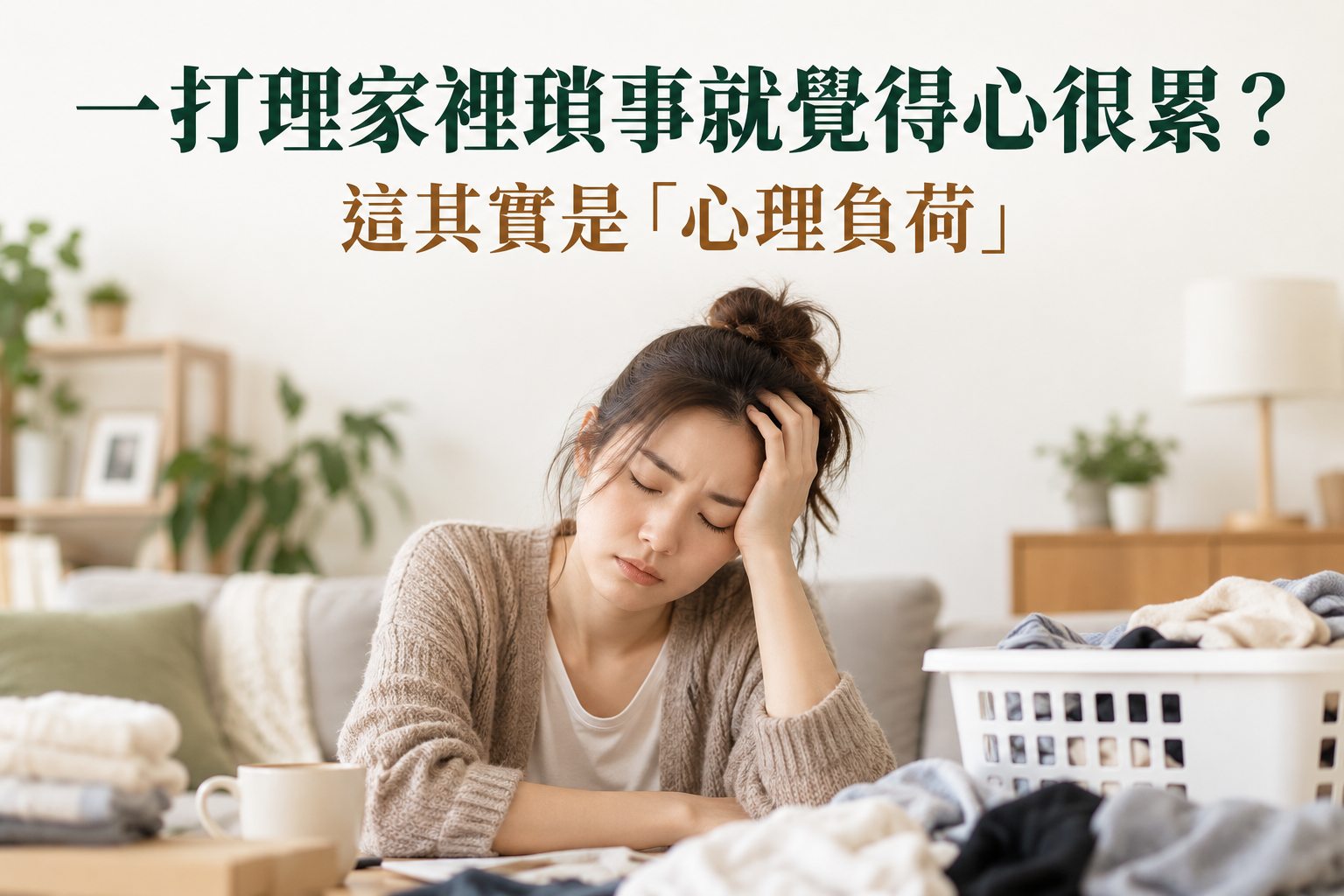 一打理家裡瑣事就覺得心很累？這其實是「心理負荷」