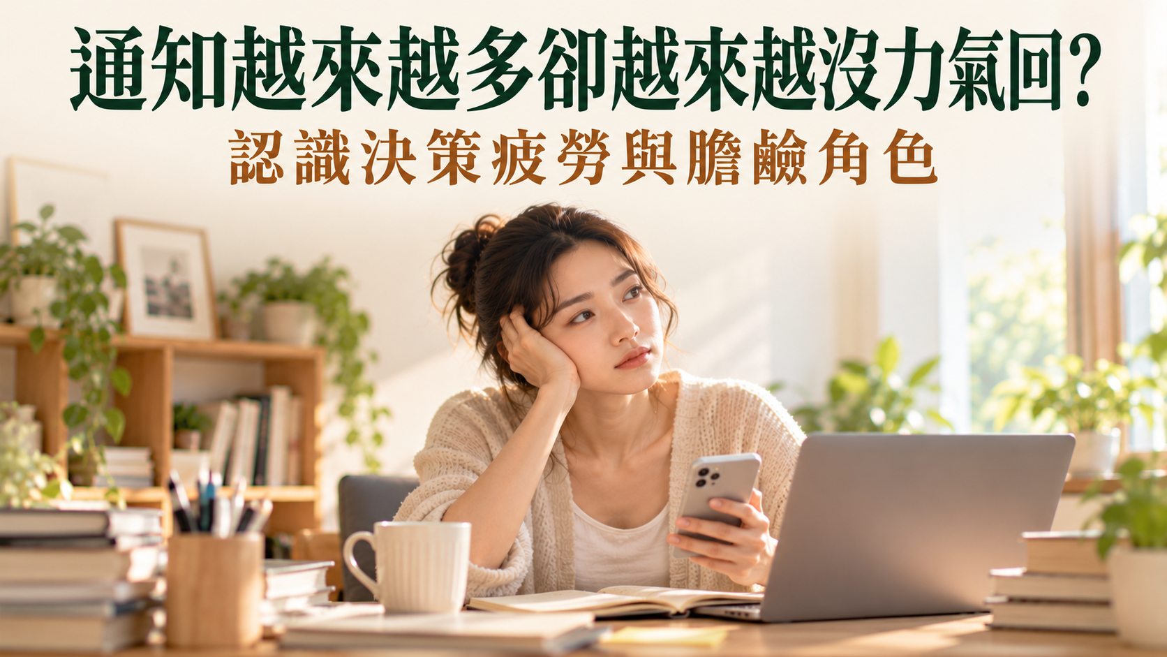 通知越來越多卻越來越沒力氣回？認識決策疲勞與膽鹼角色