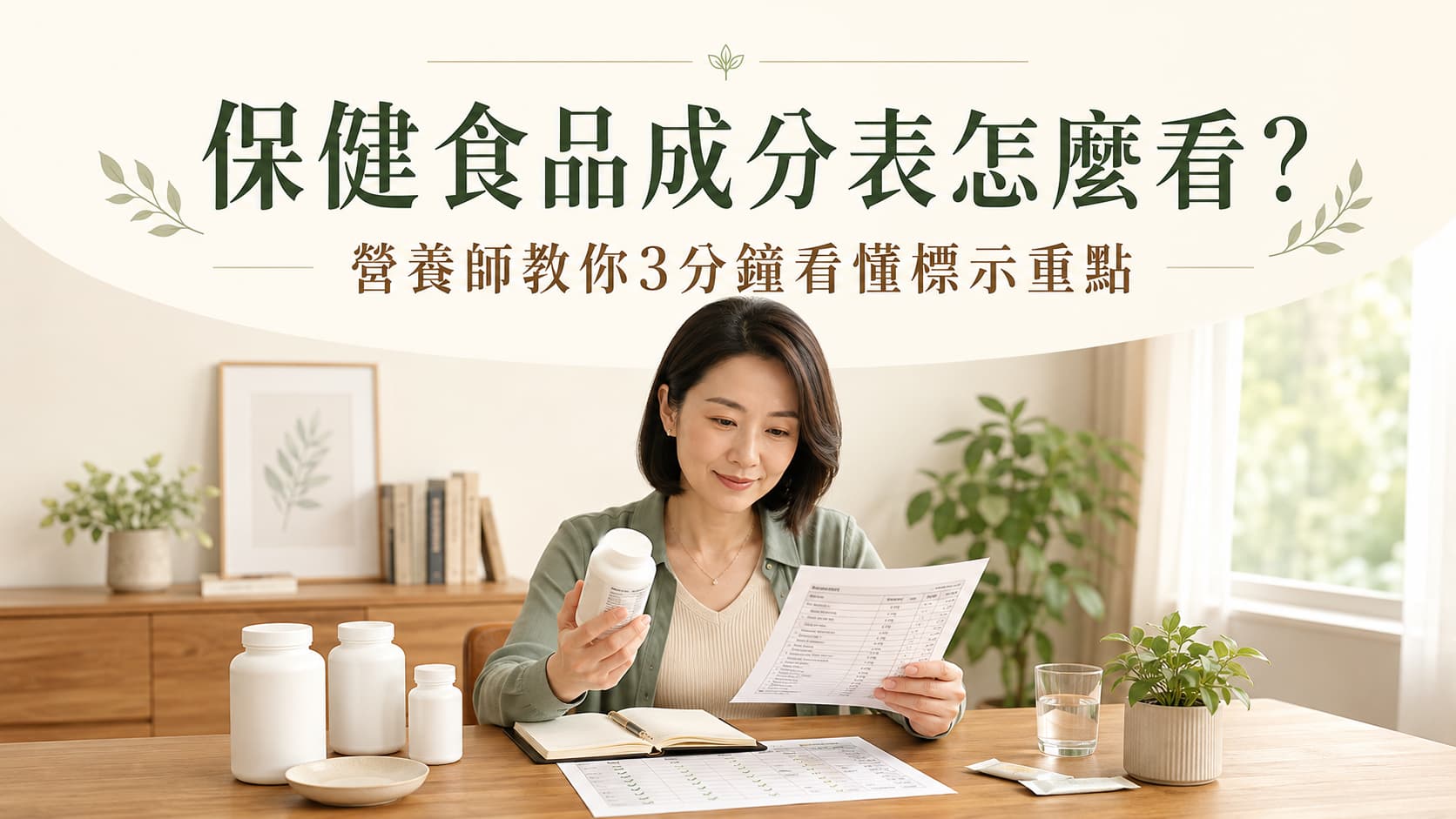 保健食品成分表怎麼看？營養師教你3分鐘看懂標示重點