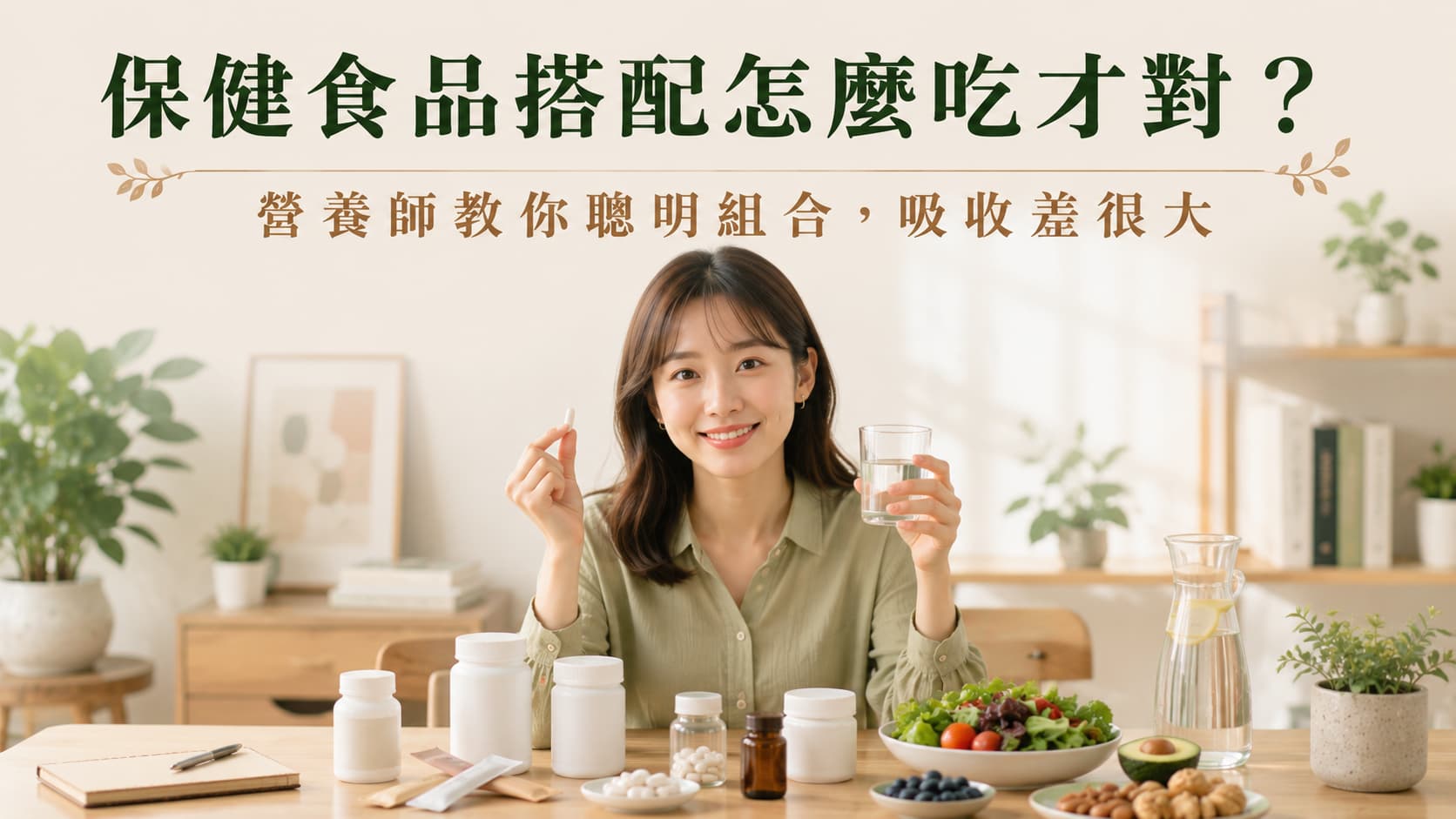 保健食品搭配怎麼吃才對？營養師教你聰明組合，吸收差很大