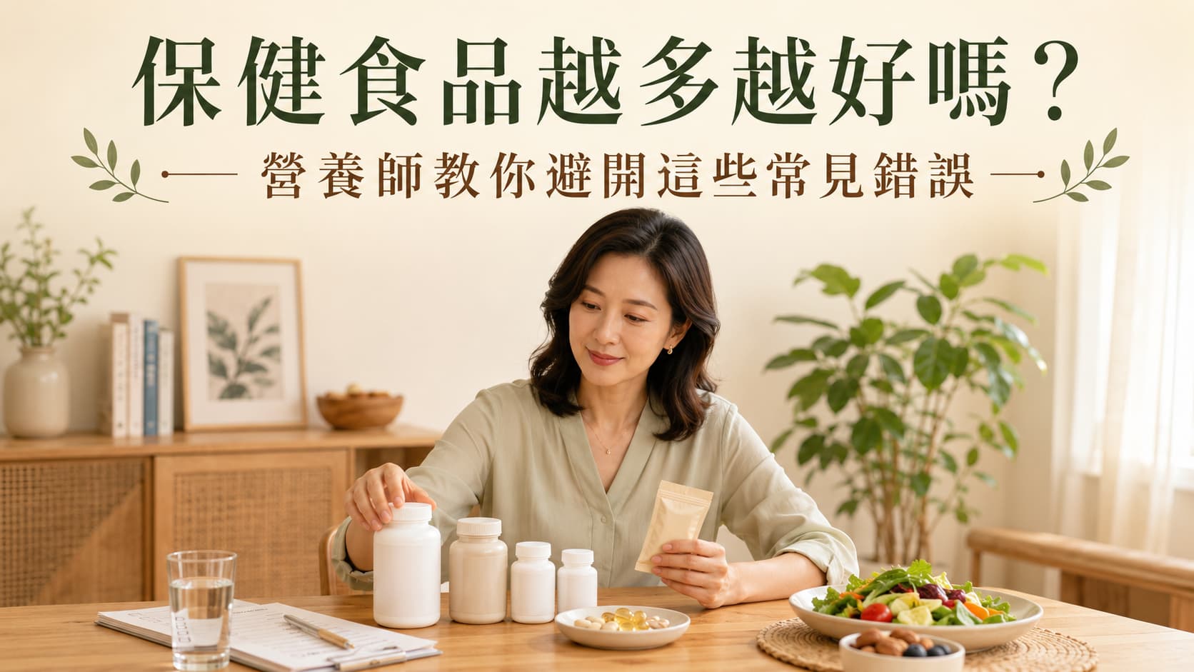 保健食品越多越好嗎？營養師教你避開這些常見錯誤