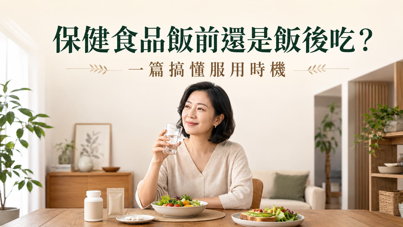 保健食品飯前還是飯後吃？一篇搞懂服用時機