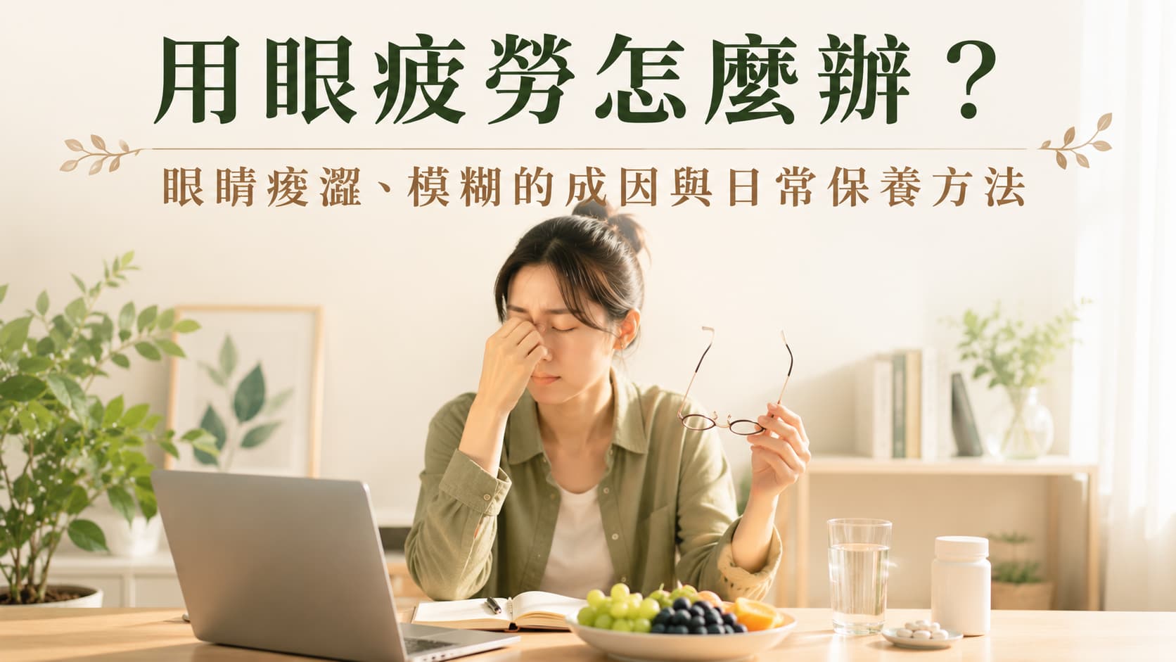 用眼疲勞怎麼辦？眼睛痠澀、模糊的成因與日常保養方法
