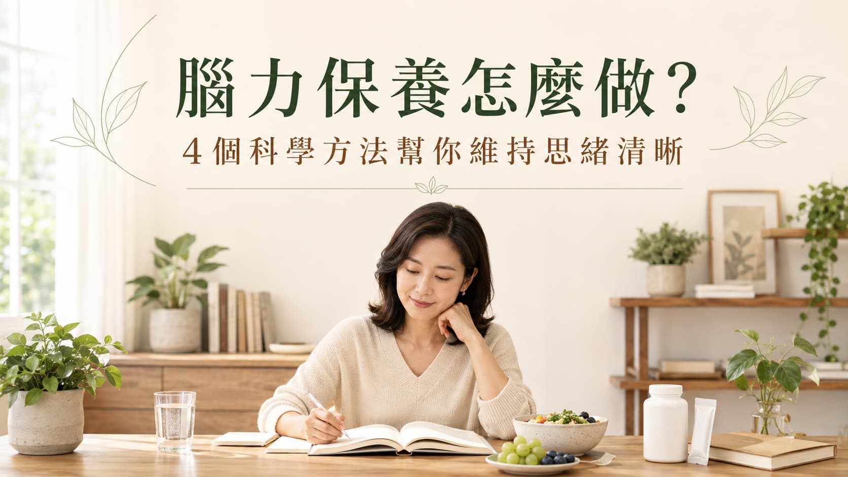 腦力保養怎麼做？4個科學方法幫你維持思緒清晰