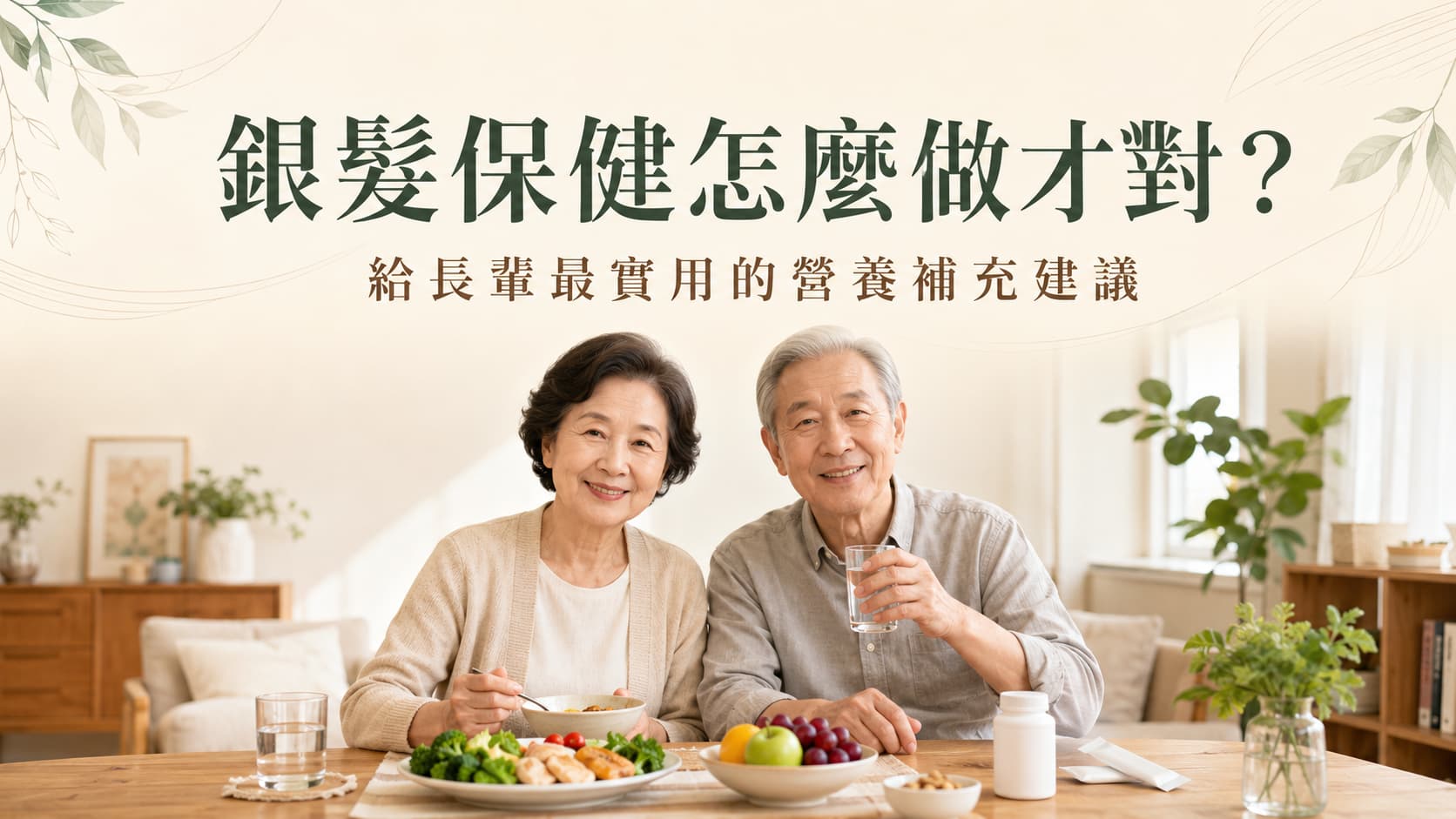 銀髮保健怎麼做才對？給長輩最實用的營養補充建議