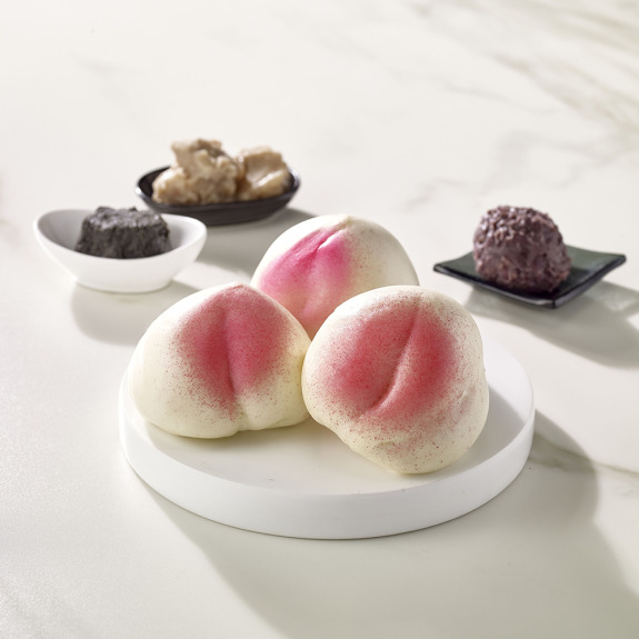 艾登職人手作【創意饅頭】壽桃 30顆一組